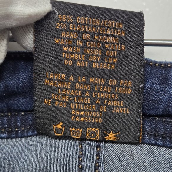 Genetic Denim THE JAMES Womens Jeans Size 28 Zip Ankle Dark Wash Skinny Low Rise - Picture 10 of 16